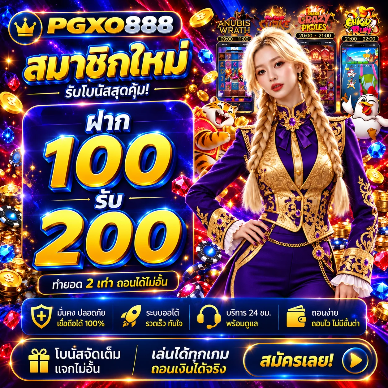 ภาพทดลองเล่นเกม PG Soft บน PGXO888